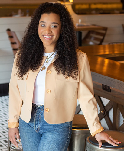 Seantea Corvi, general manager at Del Mar restaurant in the Short North Arts District, Columbus, Ohio